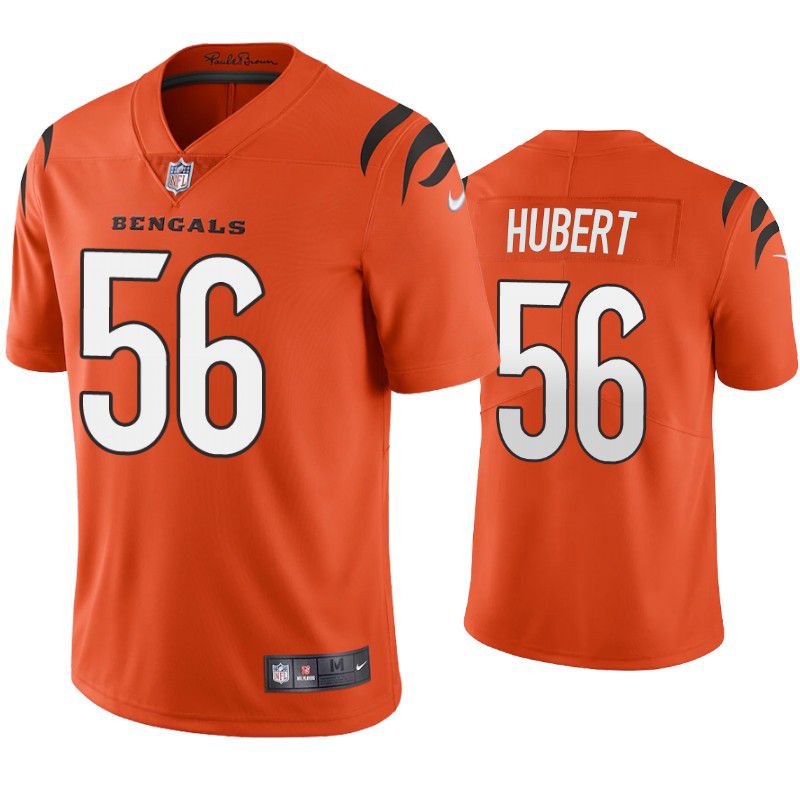 Men Cincinnati Bengals #56 Wyatt Hubert Nike Orange Game NFL Jersey